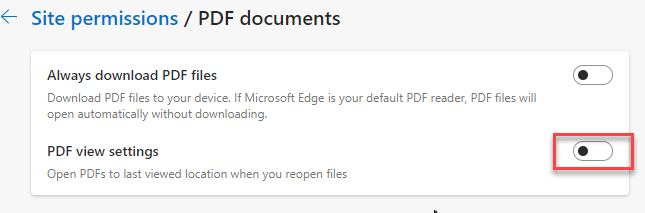 Figure 4 - Always open First page of the PDF document