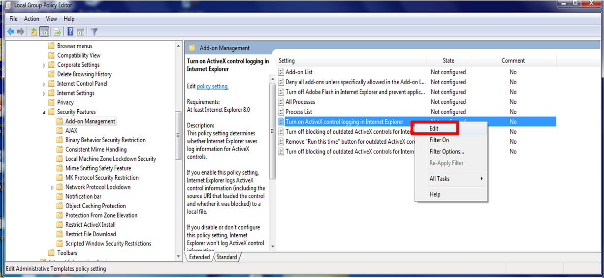 Add-on Management Settings